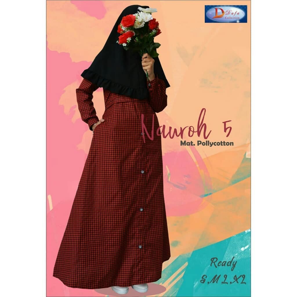 [Athaya Shop] Gamis Pollycotton Nauroh 5