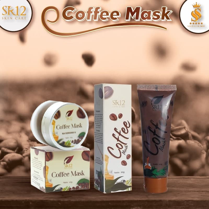 Masker Wajah Pell Off SR12 - Masker Komedo Ampuh BPOM / Coffee Mask Penghilang Bekas Jerawat / Mengangkat Sel Kulit Mati Pada Wajah