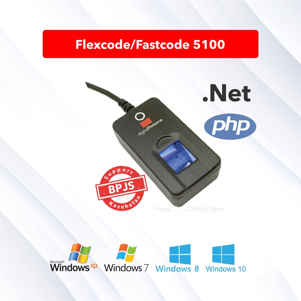 Biometrik Reader Fingerspot Fastcode SDK 5100 BPJS Kesehatan New