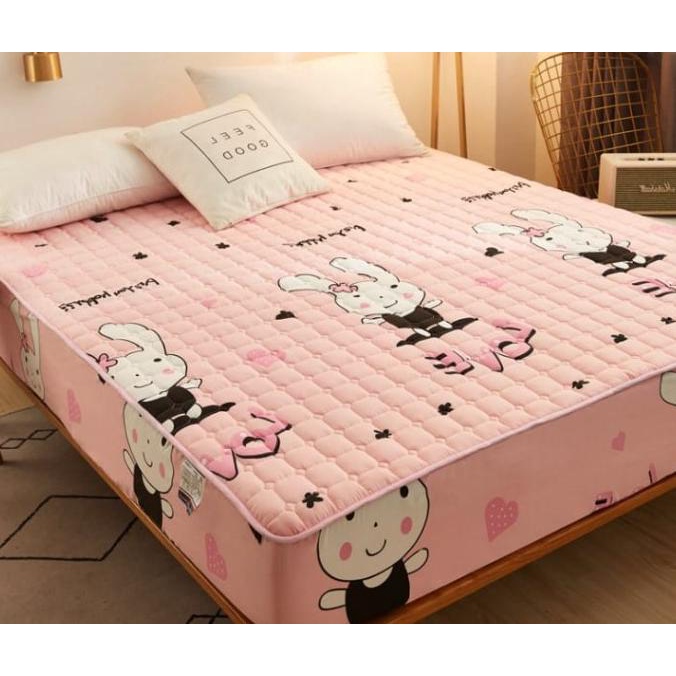 Bed Protector Waterproof Sprei Anti Air Debu Bayi Tungau Cover 180x200 Termurah