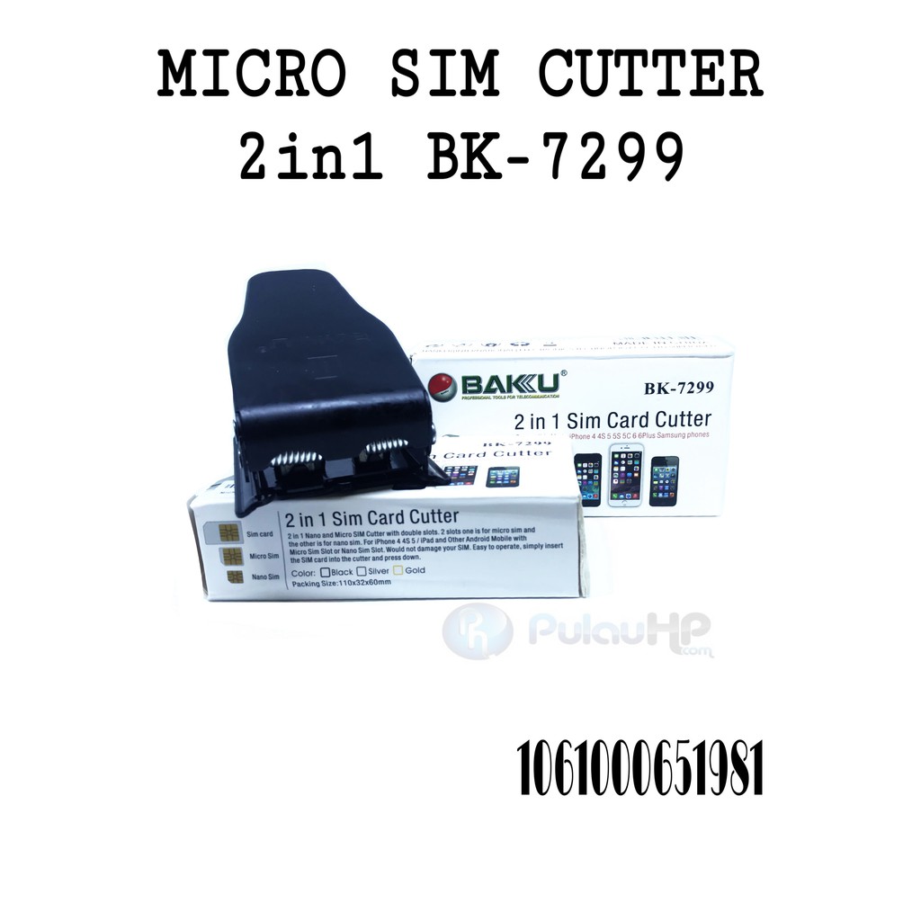 

MICRO SIM CUTTER 2IN1 BK-7299