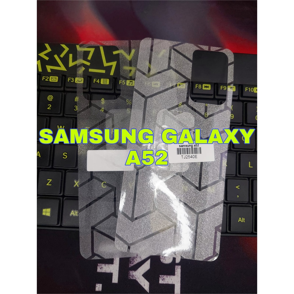 Skin Carbon SAMSUNG GALAXY A52 A52s Back Skin Transformers Anti Jamur Pelindung Belakang Handphone