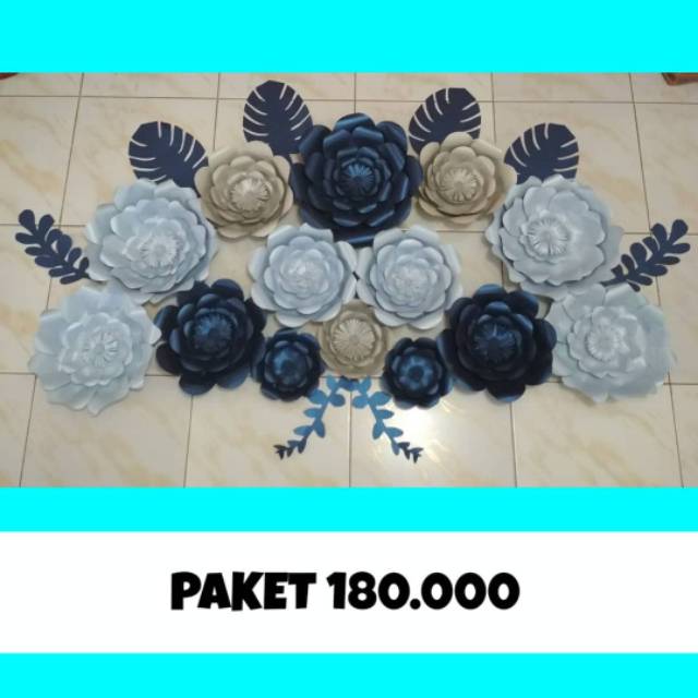 Paper Flower Backdrop || Bunga kertas untuk lamaran murah