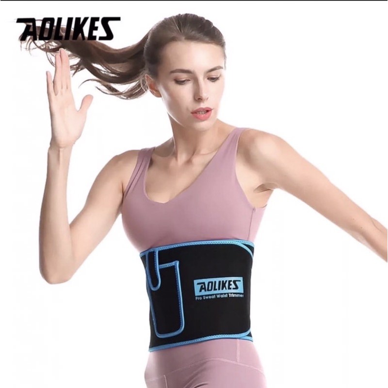 7980B AOLIKES WAIST BACK SUPPORT W/ PHONE POCKET SLIMMING BELT TRIMMER