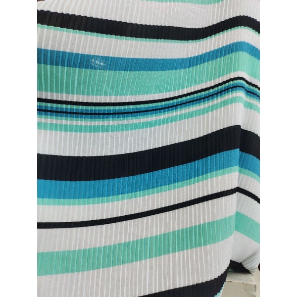 Bahan kain meteran Plisket motif Sa37Dk harga per 0,5 meter