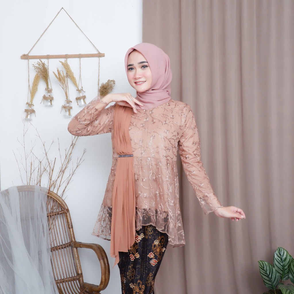 SET KEBAYA PUTRI SELENDANG+MASKER Murah