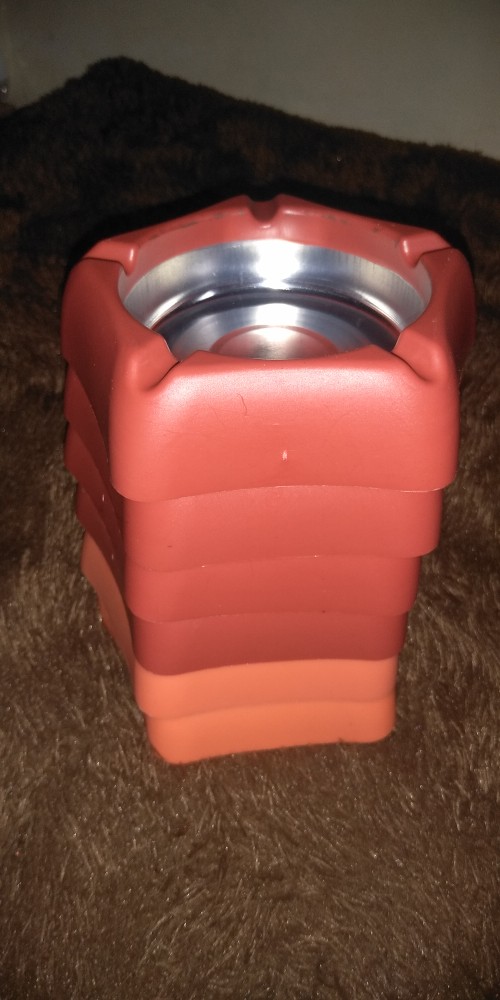 Asbak Rokok Bentuk Bintang/cigarette Ashtray Stainless Steel