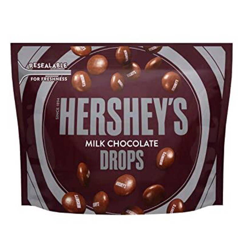 

(COKELAT) HERSHEY'S MILK CHOCOLATE DROPS 215GR