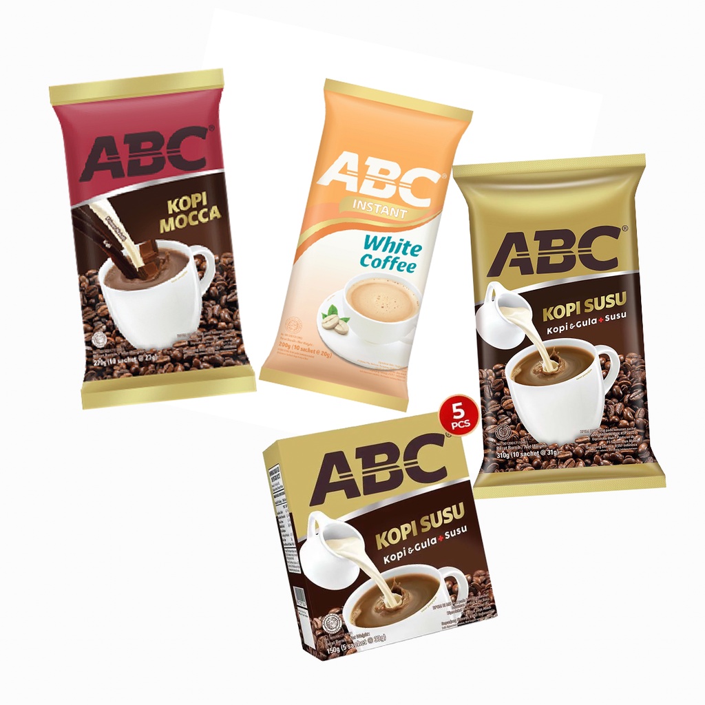 

KOPI ABC Instant Coffee Pack - White / Mocca / Susu