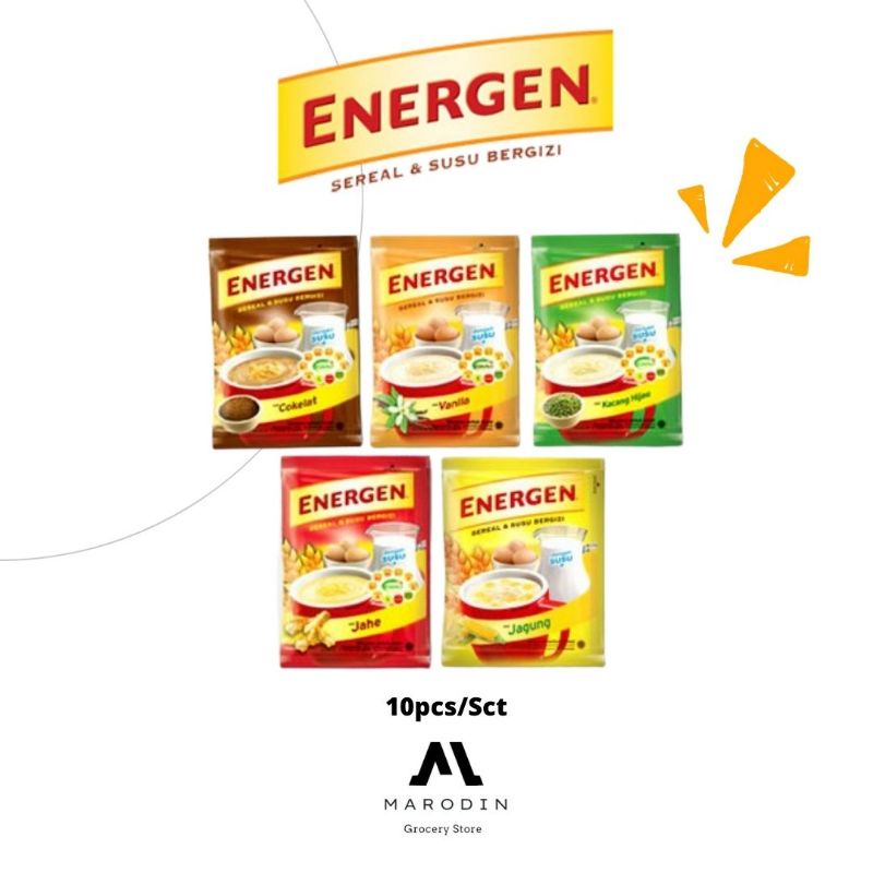 

SEMBAKO - Energen Susu Dan Sereal 20gram 1 rencheng - 10 pcs - Vanila dan Lainya. Komplit. Sereal. Menu Sarapan