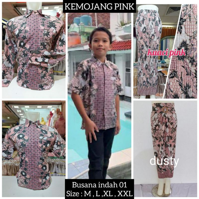 BATIK WISUDA / SERAGAMAN BATIK / BATIK MODERN MOTIF KUACI PINK