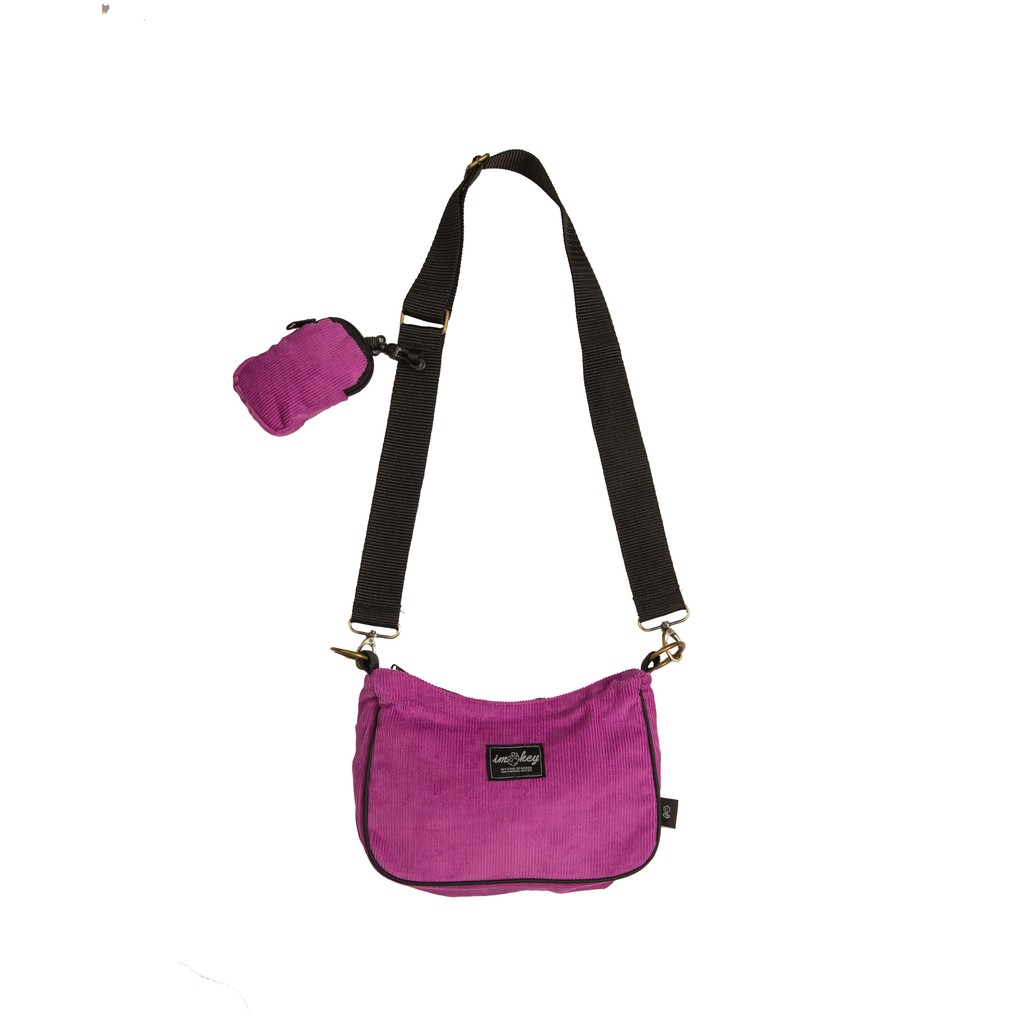 Imokey Steady: Corduroy Sling-Shoulder Bag - Tas Selempang