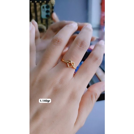 Cincin emas asli LOVE