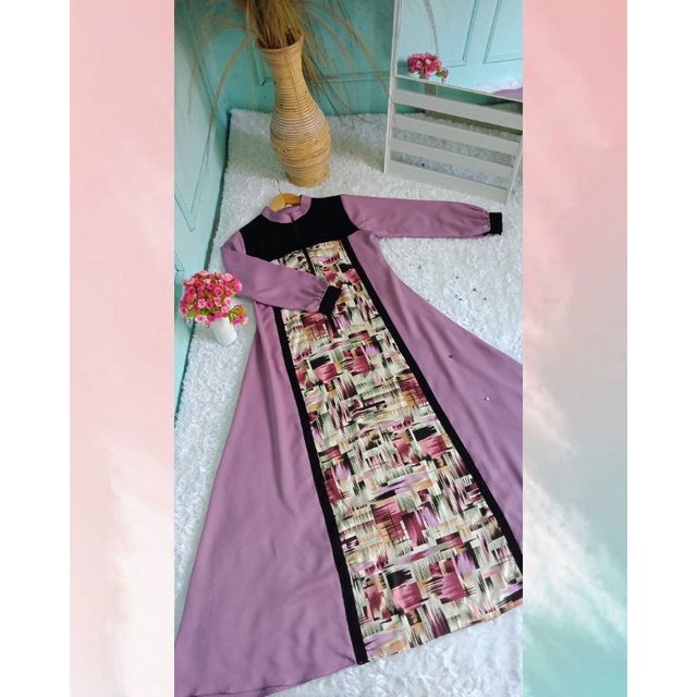 GAMIS BUSUI BUMIL DRESS MOSCREPE PREMIUM / GAMIS MUSLIM / BAJU LEBARAN / GAMIS SIMPEL / GAMIS LEBARA