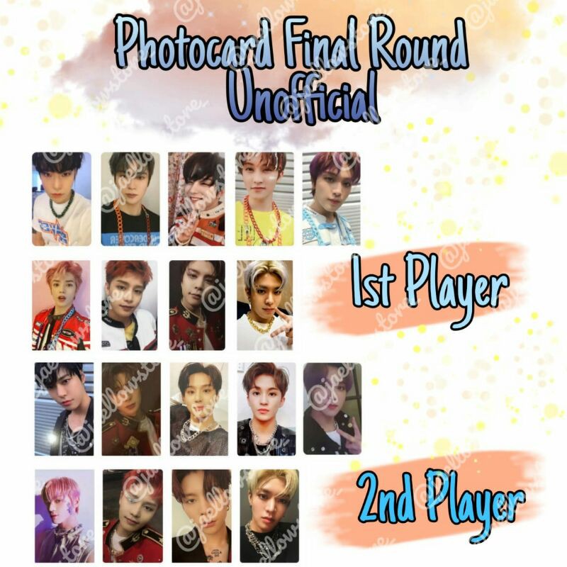 PC PHOTOCARD NCT FINAL ROUND JAEHYUN TAEYONG MARK HAECHAN DOYOUNG DLL