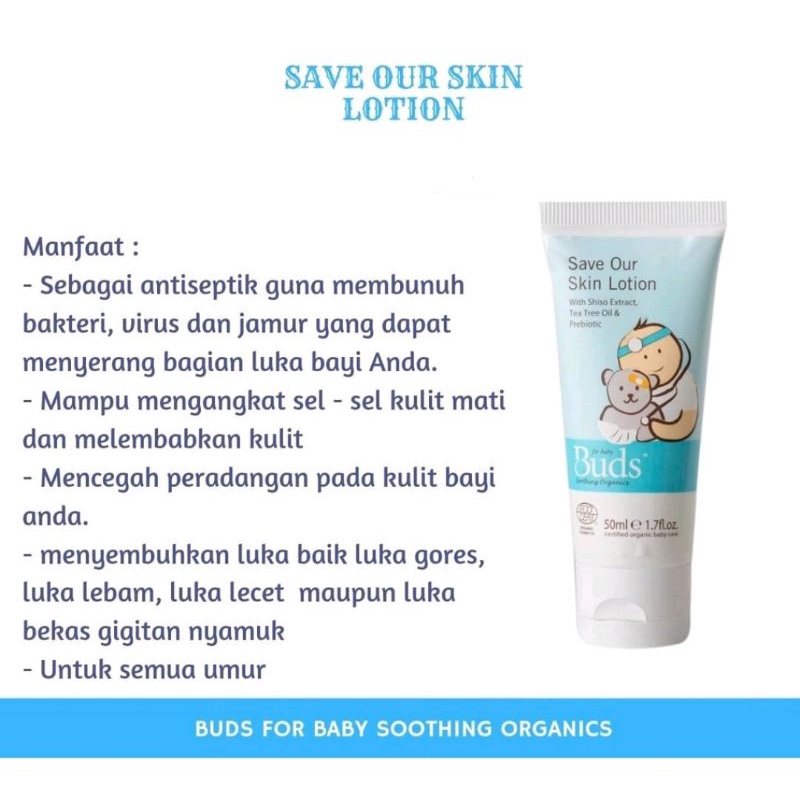 Buds Save Our Skin Lotion