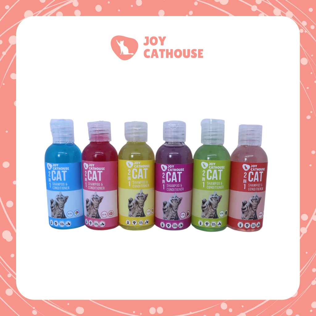 Shampo Joy Cathouse 60ml Kucing Sampo Anti Kutu Jamur ANTI FLEA &amp; TICK Shampo Kucing, Anjing dan Hewan Berbulu Lainnya