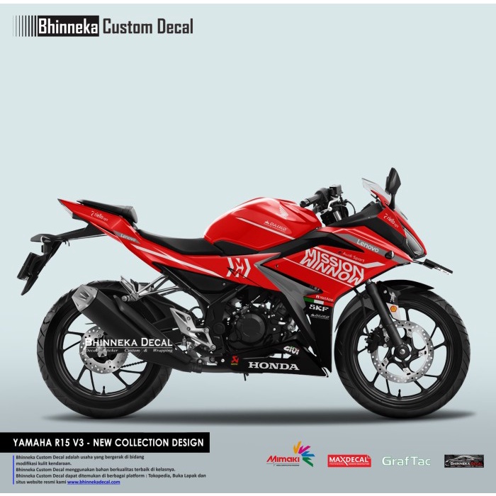 Decal Stiker HONDA CBR 150 R MISSION WINNOW