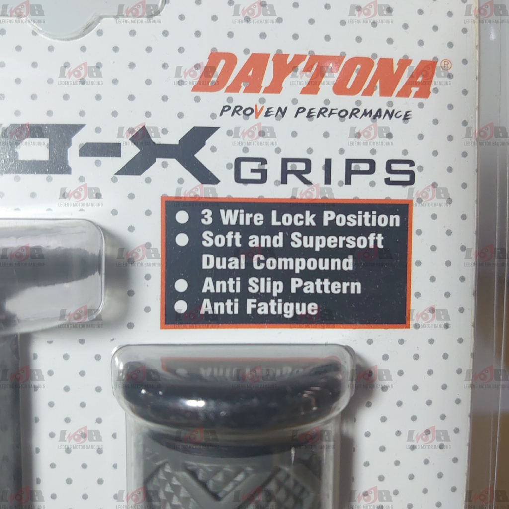 Daytona Handgrip Moto X Motor Universal Variasi Handfat Handle Karet Gas Racing Cross Dual Compound