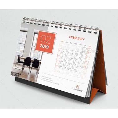 

Kalender Meja Custom 2024 Linen Hitam - 7 lembar 1 muka - Art Carton 230