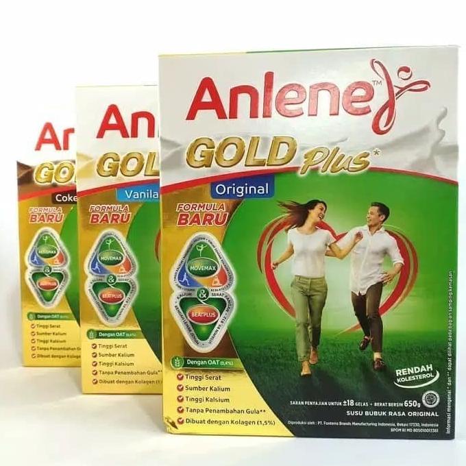 

[COD] Anlene Gold Susu Tinggi Kalsium 51+ Rasa Vanila / Coklat / Plain 600 [COD]