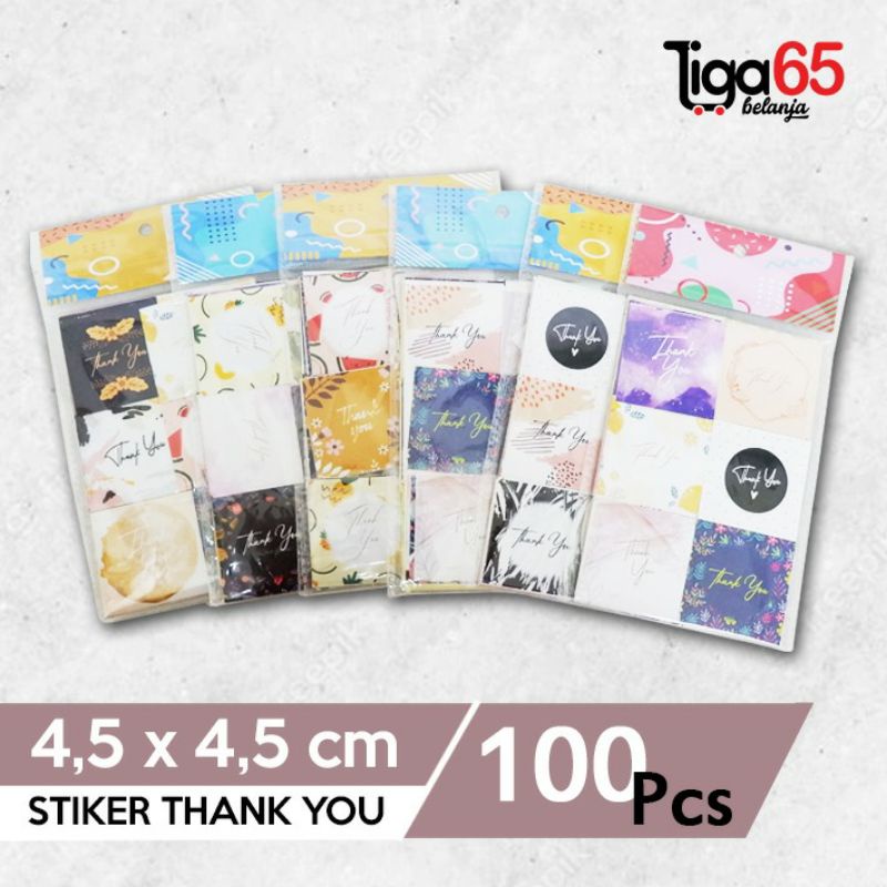 365 Stiker Thank You/Stiker Packing/Segel Packaging/4.5cm/100pcs/Label Thank You/Stiker Thank You Card