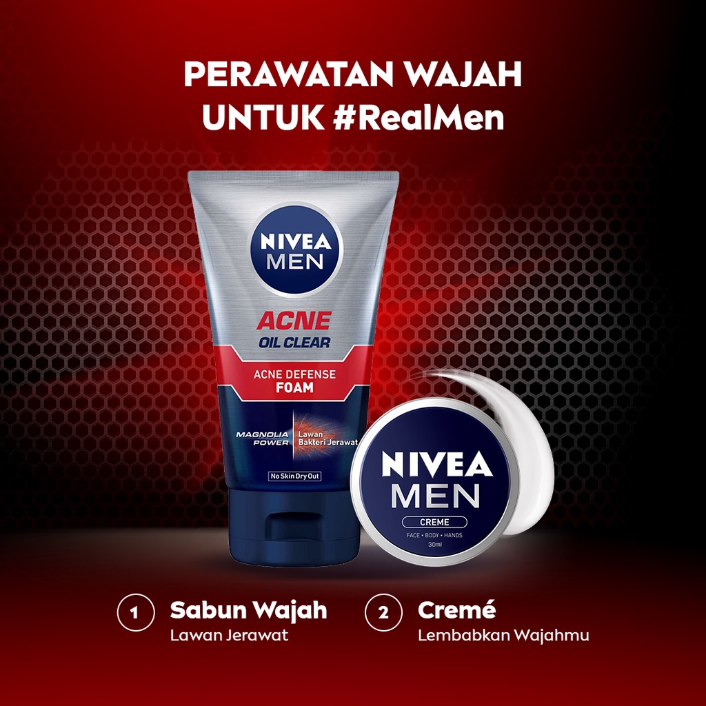 Nivea Men Acne Control Brightening Facial Foam 100Ml