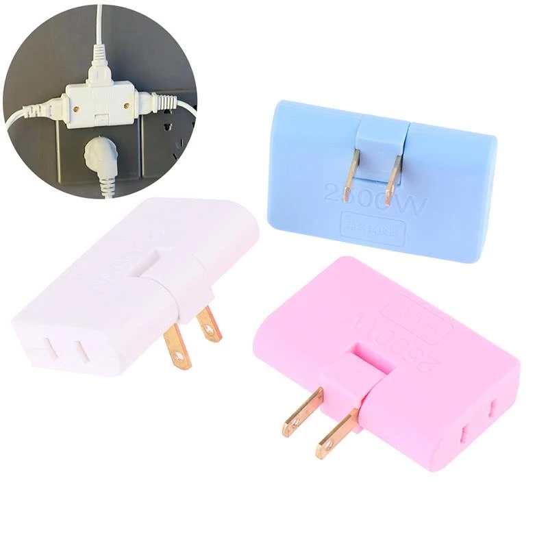 (Us Plug Socket Converter) (3 In 1 Adaptor Extension Multi Plug)