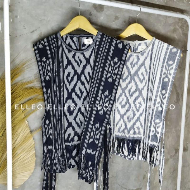 ELLEO ETNIK VEST TENUN IKAT ( TORA VEST/ROMPI WANITA )