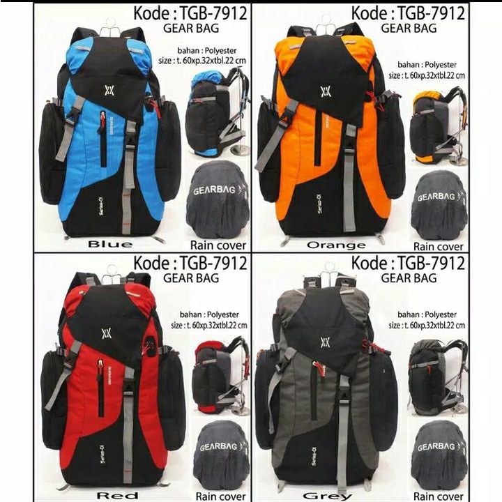 Ransel Super Besar Kemping GearBag 80 L ( HARGA GROSIR ) Tas Gunung Pria Wanita