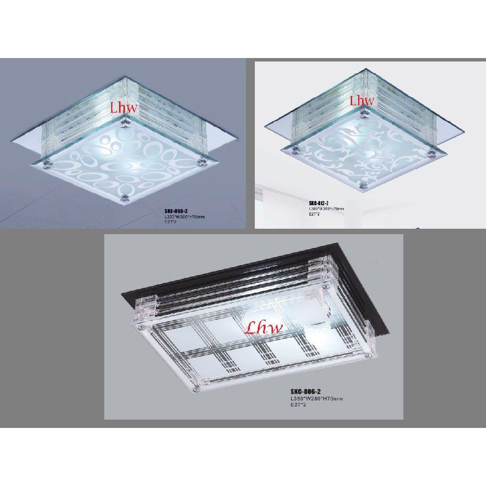 Lampu Plafon Minimalis SKC806, SKC808, SKC812/ 2 Lp dekorasi teras, r. tidur, makan
