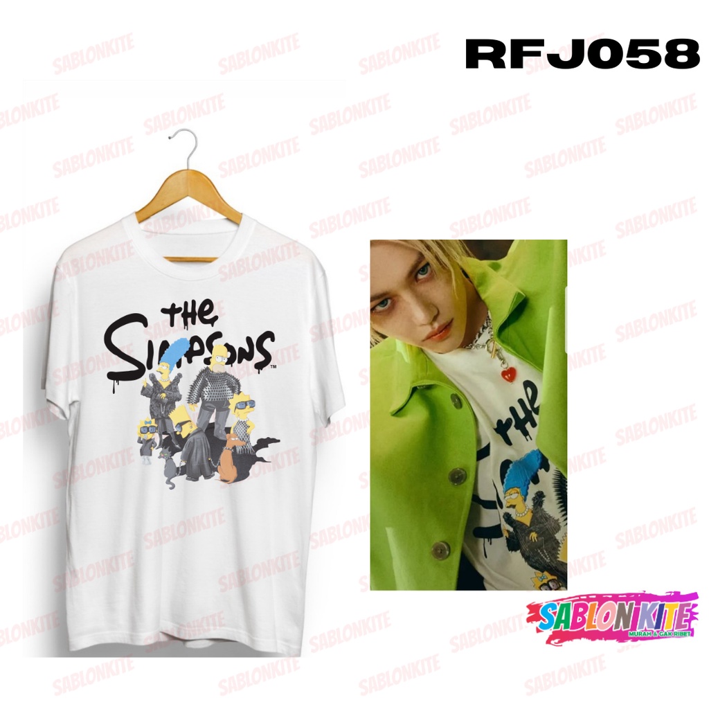 MURAH!!! KAOS STRAYKIDS FELIX MANIAC THE SIMSON RFJ058 COMBED 30S