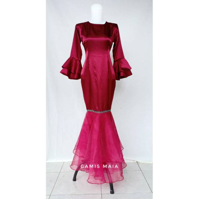 Ethnickidswear Mermaid Dress Satin Gamis Mermaid Anak Gamis Duyung Anak Gamis Mermaid Couple