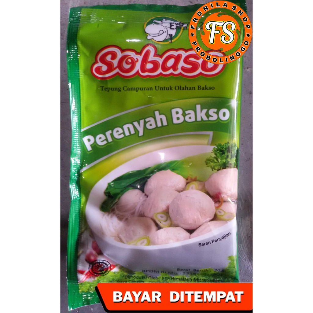 

TEPUNG SOBASO PERENYAH BAKSO 20g