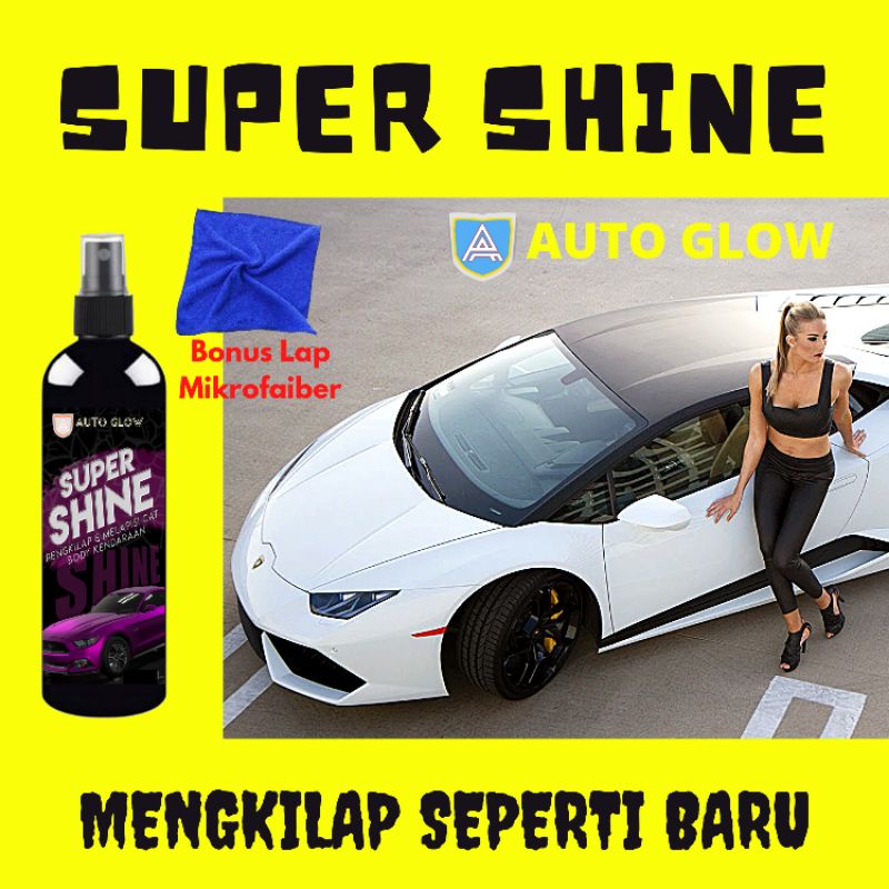 COD Super Shine 60ML Pengkilap Body Motor Mobil Helm Cat Memberi Efek Daun Talas By Auto Glow