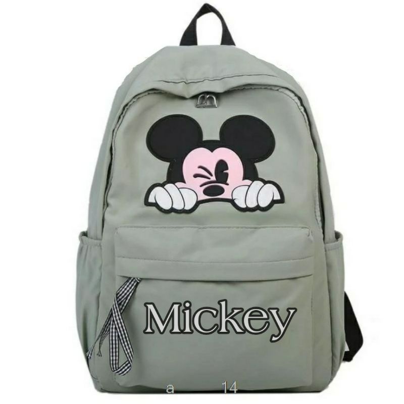 Rairaka.id / Mickey - Tas Ransel Casual Sekolah Sd Smp Fashion Tas Sekolah Murah Tas laptop