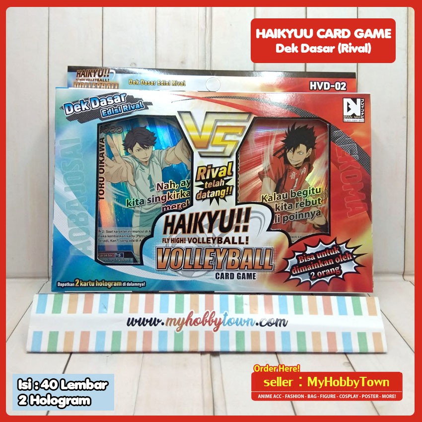 Kartu Anime Haikyuu Card Game Basic Deck Dek Dasar Rival Aoba Nekoma