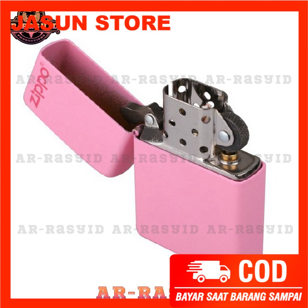 BISA COD! Korek Api Minyak Zippo Matte Pink Merah Muda 238 ZL
