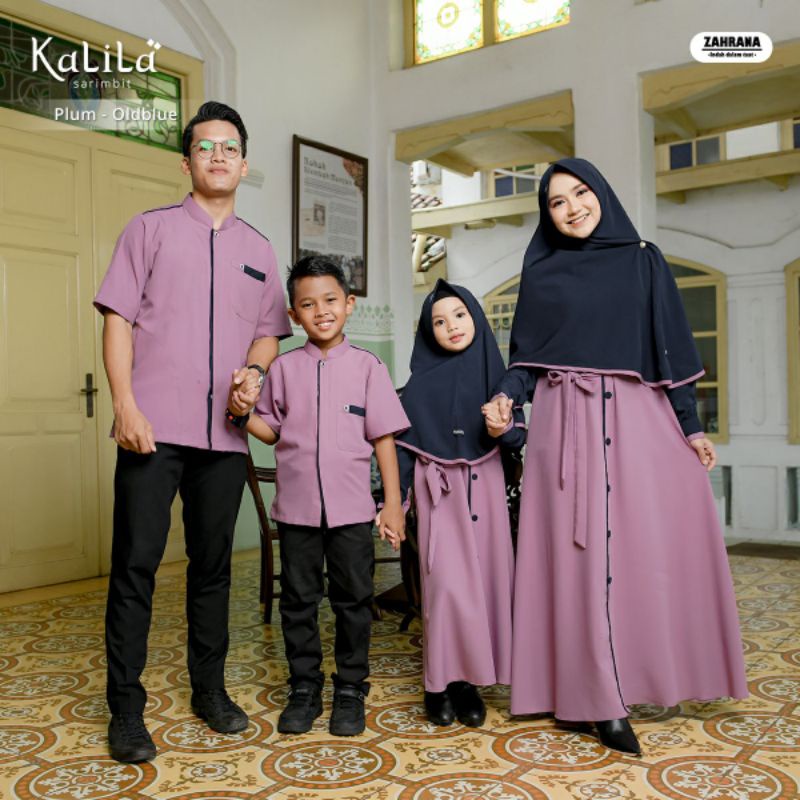 Sarimbit Lebaran 2022 Family set dan Couple Kalila  by Zahrana