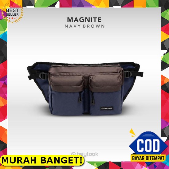 Tas Selempang Pria Anti Air Hitam Klapper Ta493B5 Waistbag Multifungsi Dada Bisa Pinggang Bahu Sling