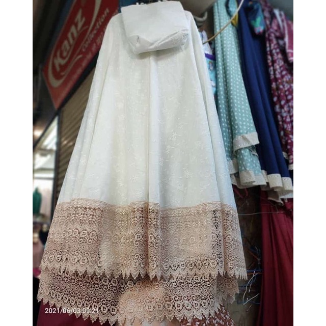 Mukena katun | mukena jumbo mukena dewasa | mukenah bordir | mukena katun paris