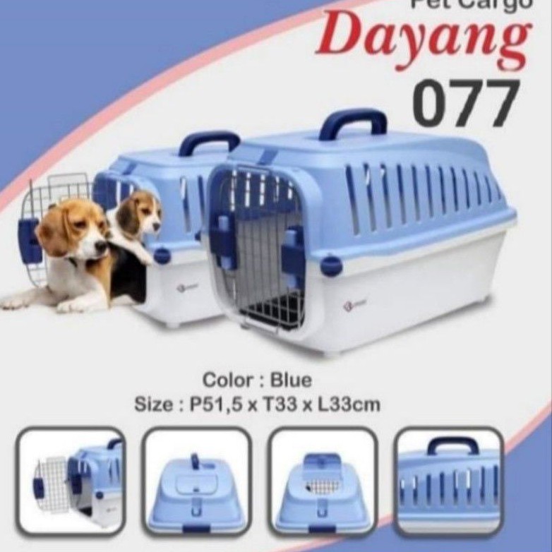 kandang kucing &amp; anjing canel box pet carrier - pet cargo dayang 077