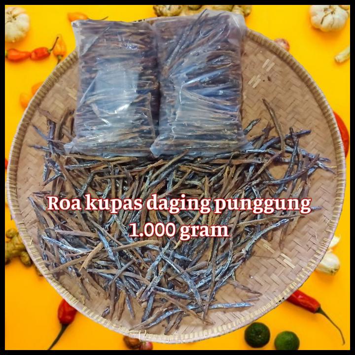 

DISKON TERBATAS !!! IKAN ROA KUPAS 1.000 GRAM / ROA KUPAS / IKAN ROA ASAP / IKAN ROA TERLARIS