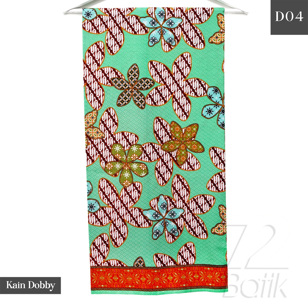 KAIN BATIK PREMIUM Bahan Dobby Motif Kembang Kawung Warna Hijau Biru 722264 Cap 72 Jarik Jarit Samping Kebat Panjang Batik Katun Modern Premium Bahan Seragam Batik Pernikahan Kantor Keluarga Murah Kamen Jadi Batik Bali Lembaran