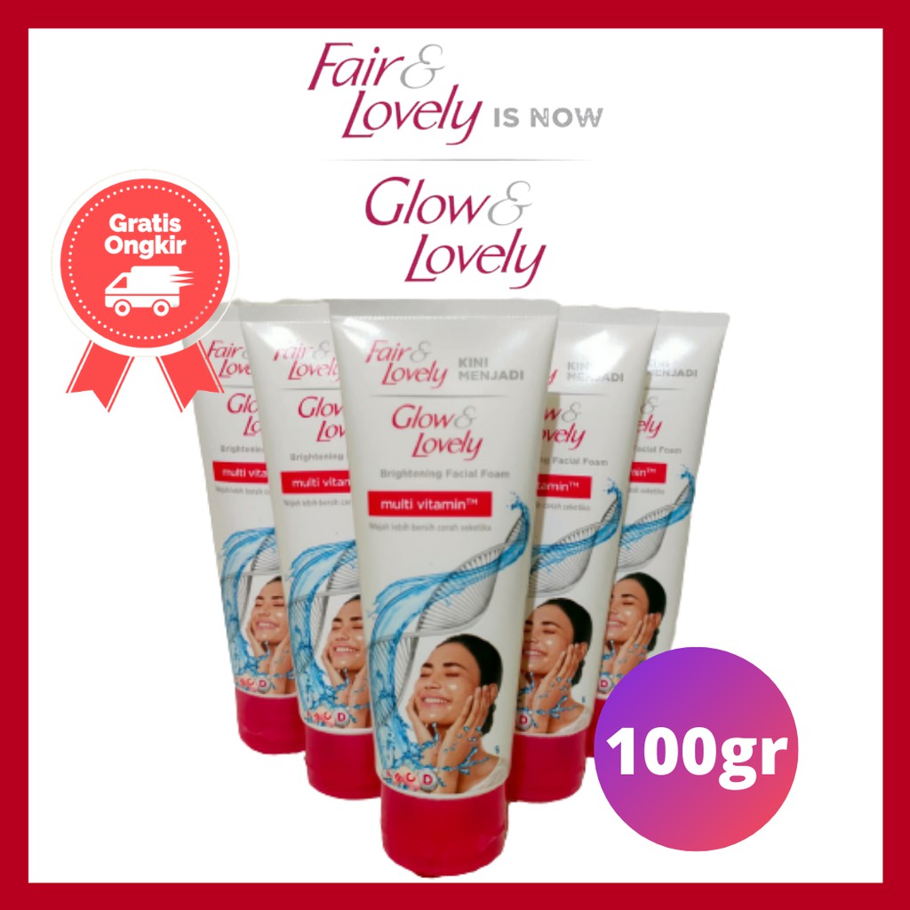 Fair&amp;Lovely Facial Foam pink 100gr (Termurah)