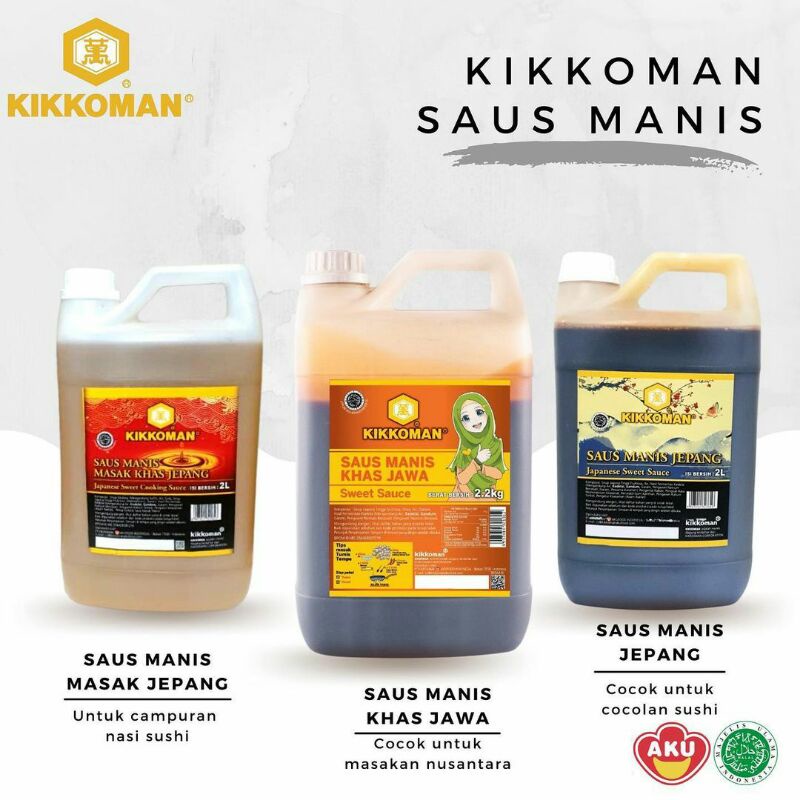 Kikkoman Japanese sweet Cooking sauce 2 liter bumbu nasi sushi halal