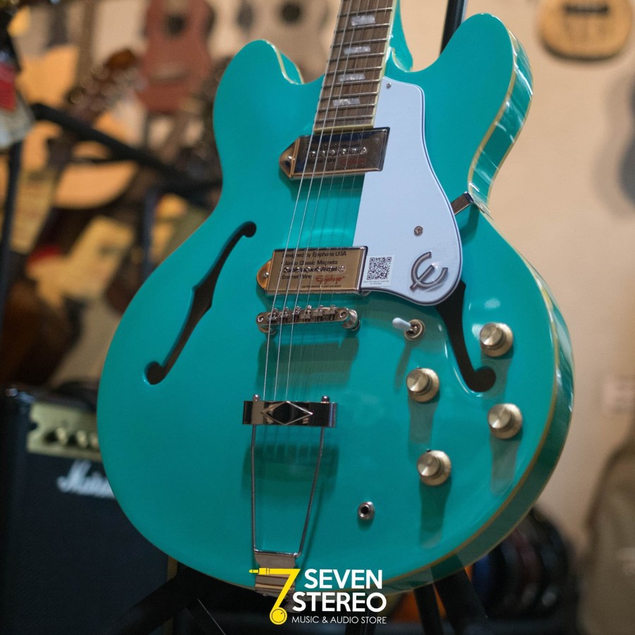 Epiphone Casino Hollowbody Electric Guitar Turquoise