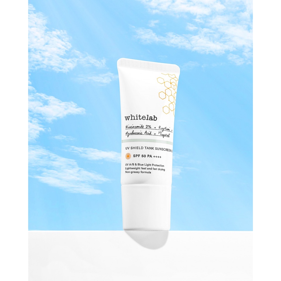 [ORI] Whitelab UV Shield Tank Sunscreen Gel SPF 50++ PA++++ Melindungi Kulit Dari Pengaruh Buruk Sinar UV A &amp; UV B