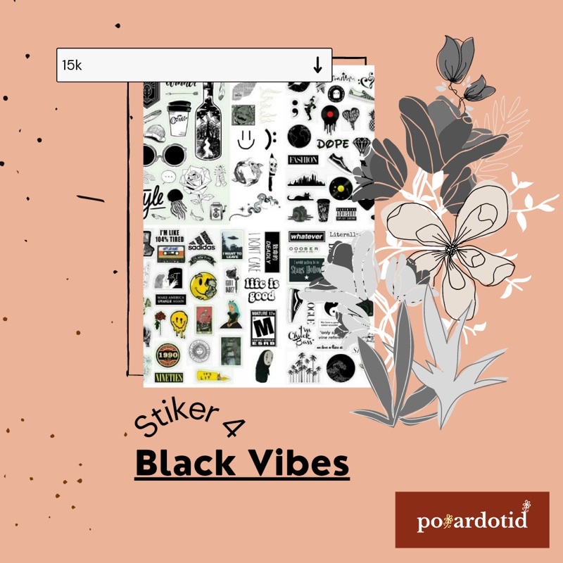 

Sticker Black Vibes | Sticker Bullet Journal| Sticker Beruang Lucu | Sticker Aesthetic | Sticker Tumblr | Sticker Case | Sticker Handphone |