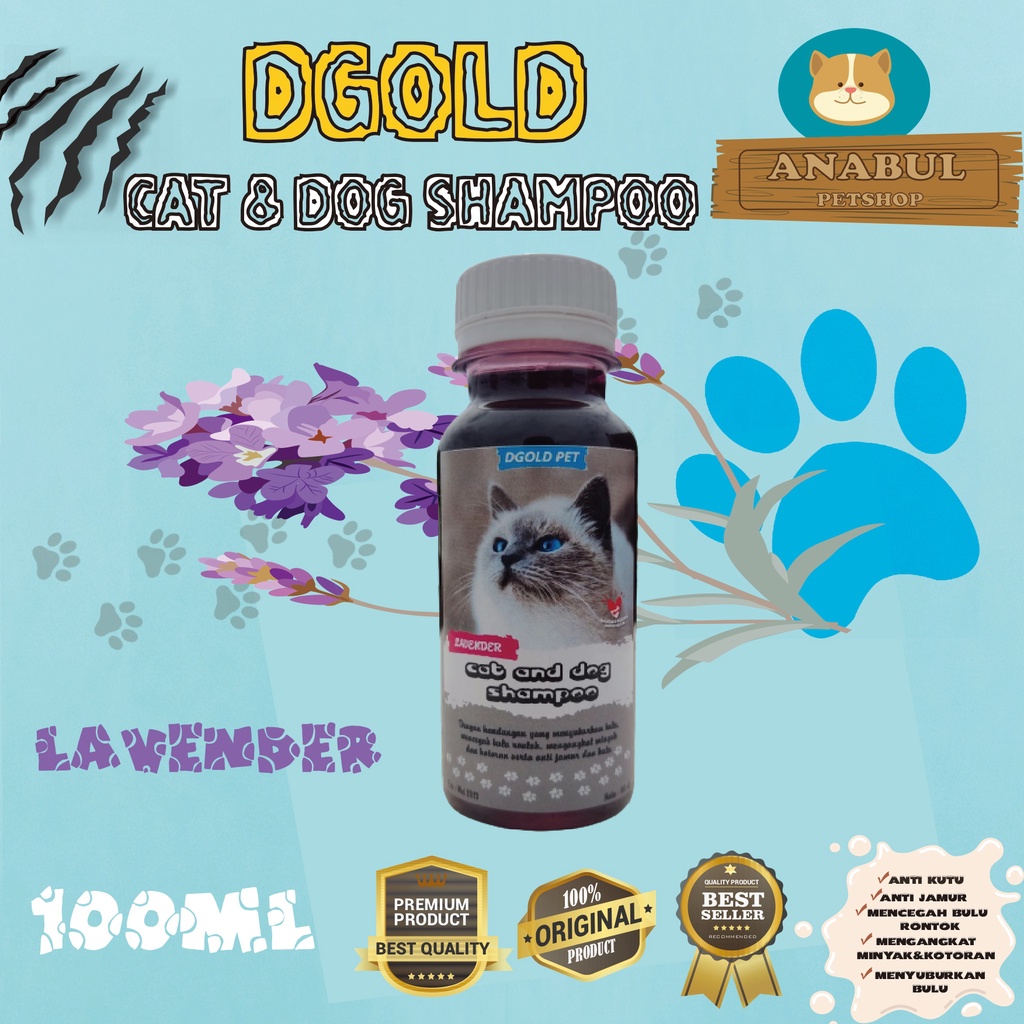 [GROSIR] SHAMPOO KUCING ANJING ANTI KUTU JAMUR DGOLD 100ML MENCEGAH BULU RONTOK VARIAN AROMA MAWAR,LANVENDER,JASMINE,KOPI,BUBBLEGUM